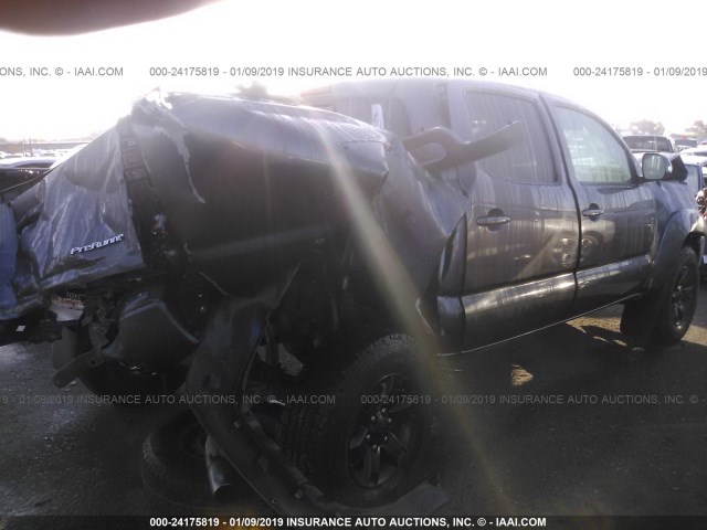 5TFJX4GN0EX030168 - 2014 TOYOTA TACOMA DOUBLE CAB 灰色 照片 4