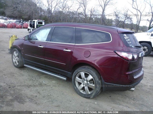 1GNKRJKD9GJ179722 - 2016 CHEVROLET TRAVERSE LTZ BURGUNDY photo 3