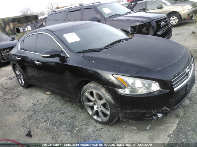 1N4AA51E69C853755 - 2009 NISSAN MAXIMA S/SV BLACK photo 1