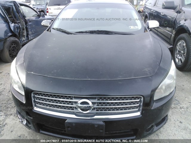 1N4AA51E69C853755 - 2009 NISSAN MAXIMA S/SV BLACK photo 6