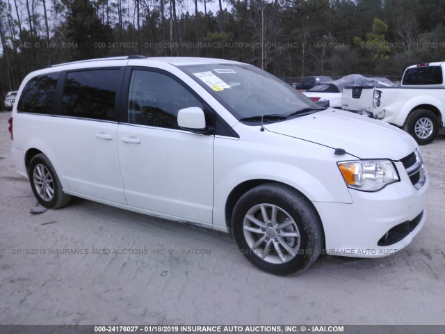 2C4RDGCGXJR216362 - 2018 DODGE GRAND CARAVAN SXT WHITE photo 1