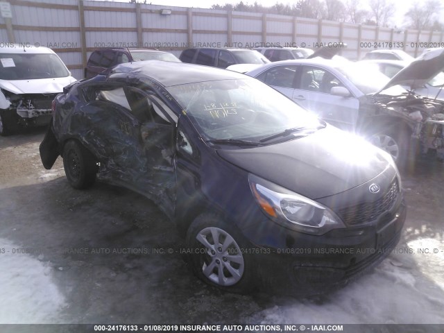 KNADM4A33C6047723 - 2012 KIA RIO LX BLACK photo 1