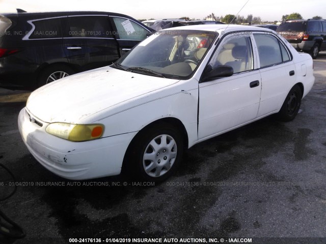 2T1BR12E6WC075233 - 1998 TOYOTA COROLLA VE/CE/LE WHITE photo 2