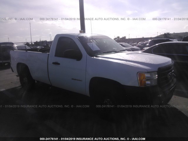 1GTN1TEX2DZ192825 - 2013 GMC SIERRA C1500 WHITE photo 1