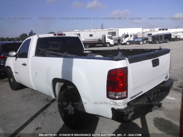 1GTN1TEX2DZ192825 - 2013 GMC SIERRA C1500 WHITE photo 3