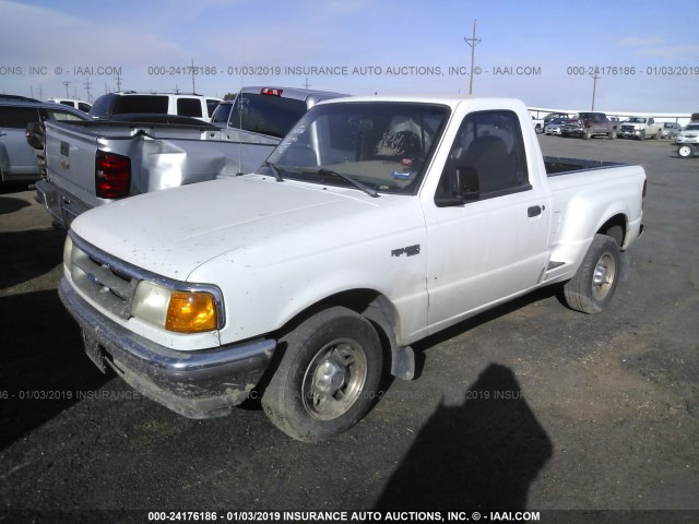 1FTCR10A8VPB54133 - 1997 FORD RANGER WHITE photo 2