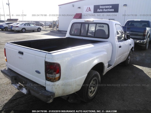 1FTCR10A8VPB54133 - 1997 FORD RANGER WHITE photo 4