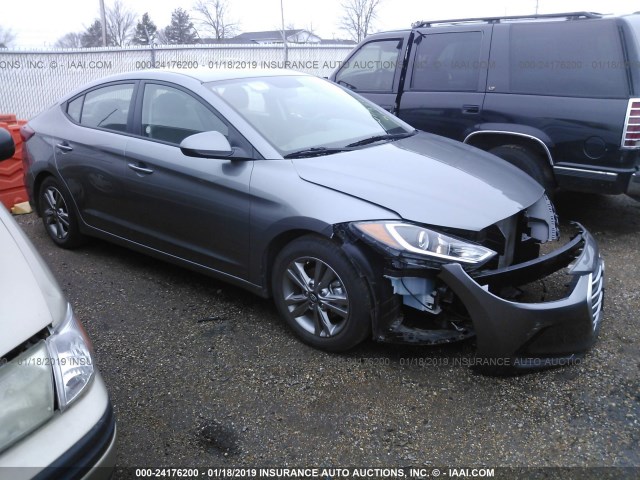 5NPD84LF5JH316659 - 2018 HYUNDAI ELANTRA SEL/VALUE/LIMITED GRAY photo 1