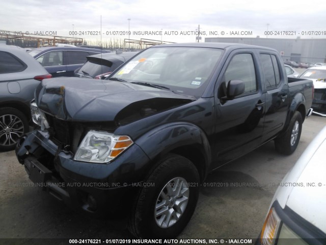 1N6AD0ER4KN704561 - 2019 NISSAN FRONTIER S/SV/SL/DESERT RUNNER BLUE photo 2