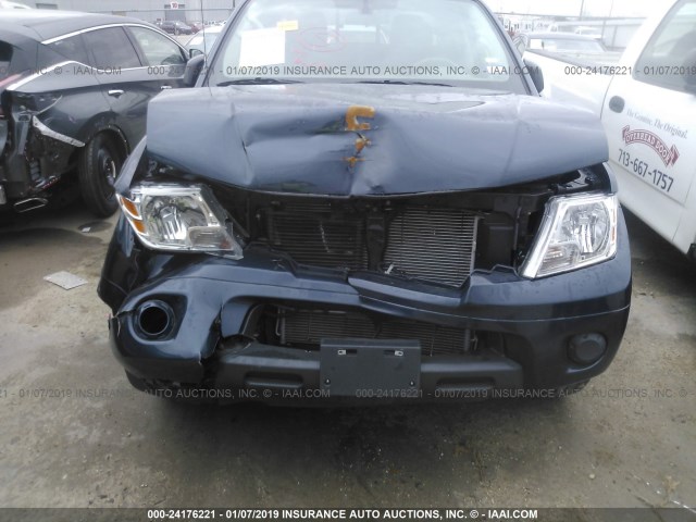 1N6AD0ER4KN704561 - 2019 NISSAN FRONTIER S/SV/SL/DESERT RUNNER BLUE photo 6