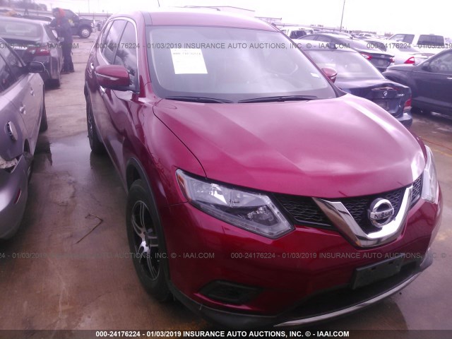 KNMAT2MV9FP511509 - 2015 NISSAN ROGUE S/SL/SV MAROON photo 6