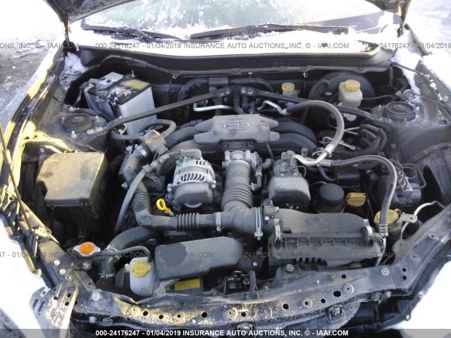 JF1ZNAA17F9710089 - 2015 TOYOTA SCION FR-S BLACK photo 10