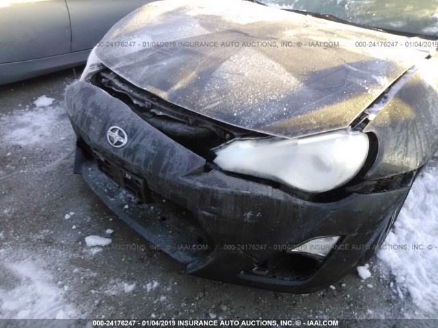 JF1ZNAA17F9710089 - 2015 TOYOTA SCION FR-S BLACK photo 6