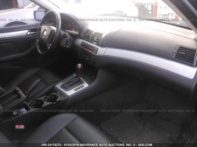 WBAAZ33444KP83941 - 2004 BMW 325 IS SULEV BLACK photo 5