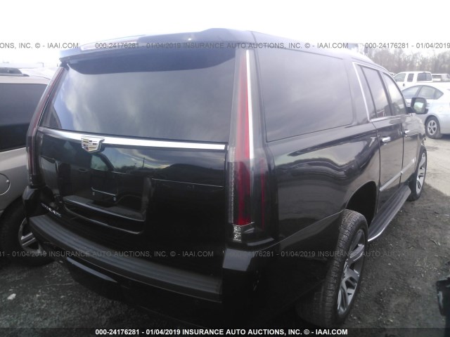 1GYS4HKJ9GR437691 - 2016 CADILLAC ESCALADE ESV LUXURY BLACK photo 4