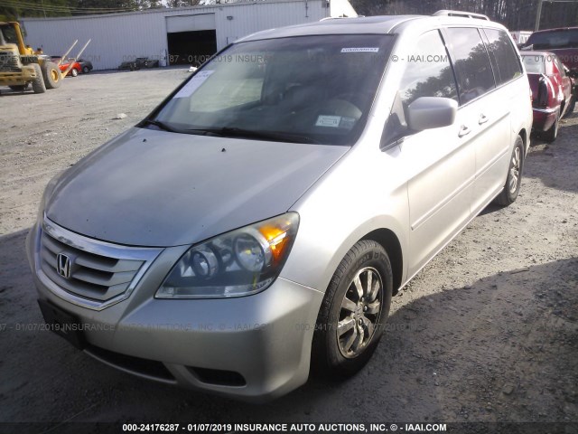 5FNRL38748B400870 - 2008 HONDA ODYSSEY EXL SILVER photo 2