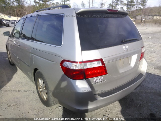 5FNRL38748B400870 - 2008 HONDA ODYSSEY EXL SILVER photo 3