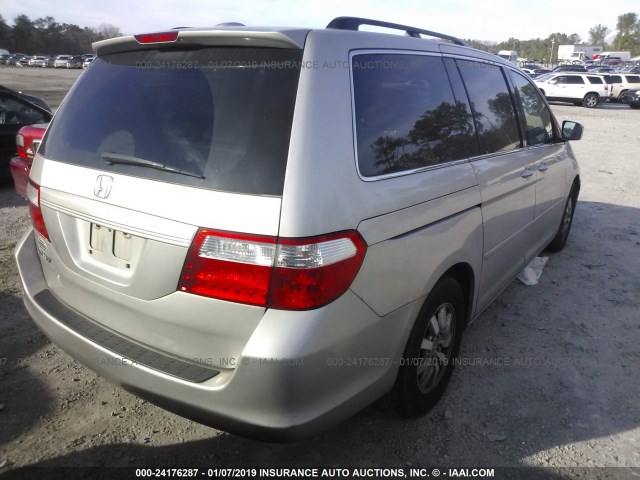 5FNRL38748B400870 - 2008 HONDA ODYSSEY EXL SILVER photo 4