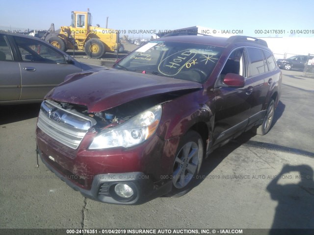 4S4BRCBC5D3212626 - 2013 SUBARU OUTBACK 2.5I PREMIUM RED photo 2