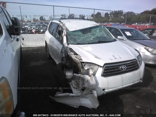 JTEDS43A992090804 - 2009 TOYOTA HIGHLANDER SPORT WHITE photo 1