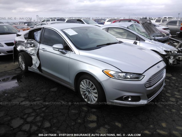 3FA6P0LU7DR149361 - 2013 FORD FUSION SE HYBRID SILVER photo 1