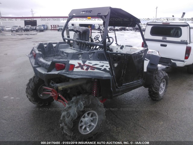 4XAJH87A0BB423590 - 2011 POLARIS RANGER RZR 900XP WHITE photo 4