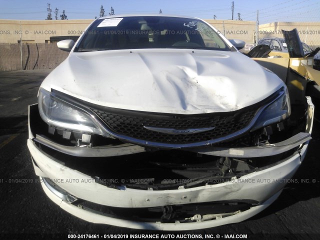 1C3CCCAB9GN150065 - 2016 CHRYSLER 200 LIMITED WHITE photo 6