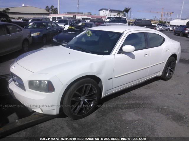 2B3KA53H37H626217 - 2007 DODGE CHARGER R/T WHITE photo 2