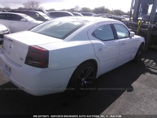 2B3KA53H37H626217 - 2007 DODGE CHARGER R/T WHITE photo 4