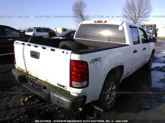 2GTEK13C581153226 - 2008 GMC SIERRA K1500 WHITE photo 4