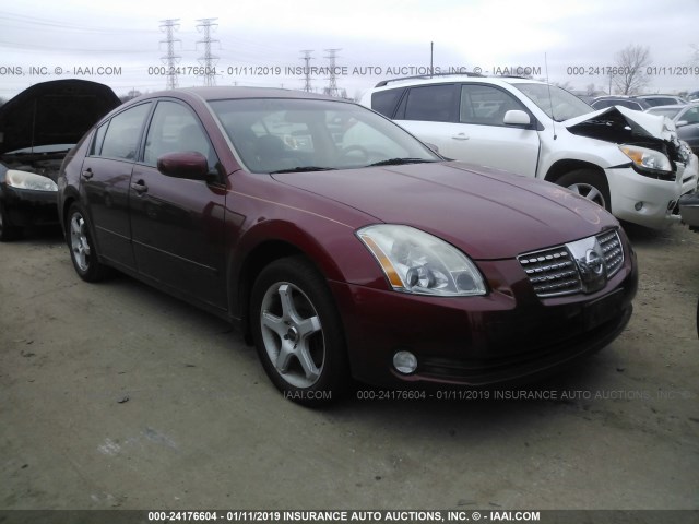 1N4BA41E25C867807 - 2005 NISSAN MAXIMA SE/SL RED photo 1