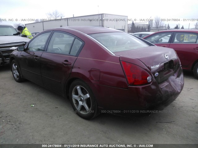 1N4BA41E25C867807 - 2005 NISSAN MAXIMA SE/SL RED photo 3