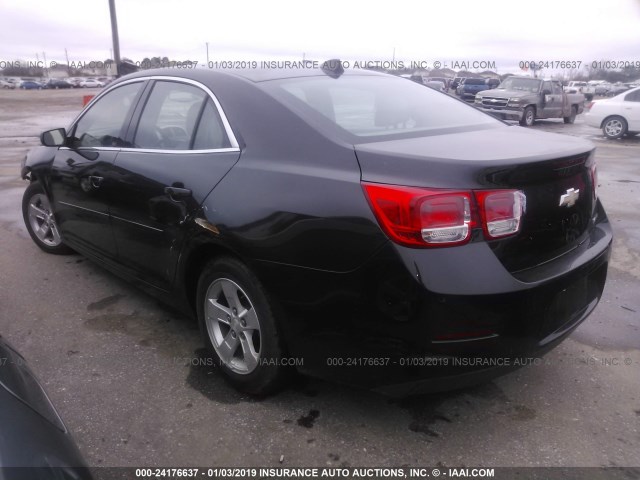 1G11B5SA3DF272846 - 2013 CHEVROLET MALIBU LS 黑色 照片 3