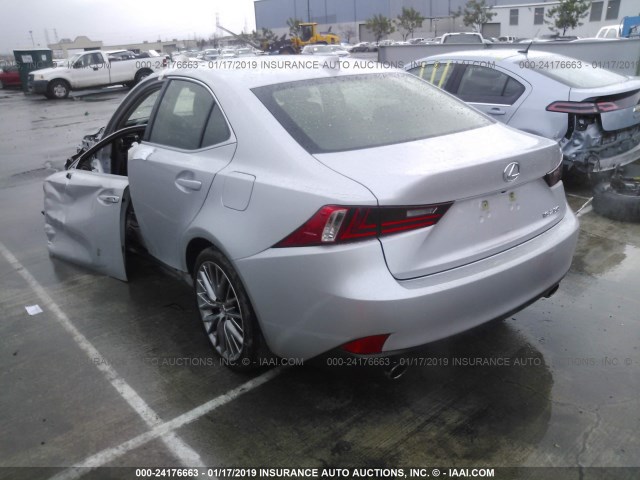 JTHBF1D20F5044423 - 2015 LEXUS IS 250 SILVER photo 3