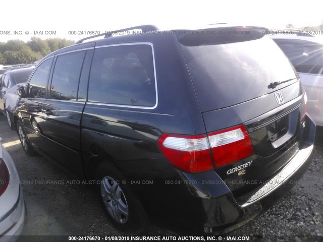 5FNRL38647B081444 - 2007 HONDA ODYSSEY EXL BLACK photo 3