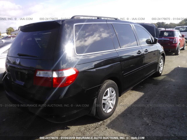 5FNRL38647B081444 - 2007 HONDA ODYSSEY EXL BLACK photo 4