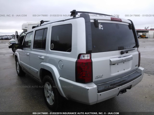 1J8HG58N88C182819 - 2008 JEEP COMMANDER LIMITED SILVER photo 3