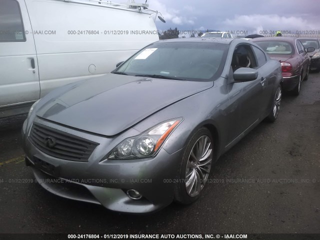 JN1CV6EK1BM213646 - 2011 INFINITI G37 SPORT GRAY photo 2