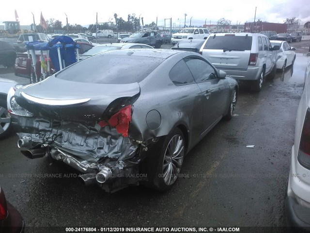 JN1CV6EK1BM213646 - 2011 INFINITI G37 SPORT GRAY photo 4