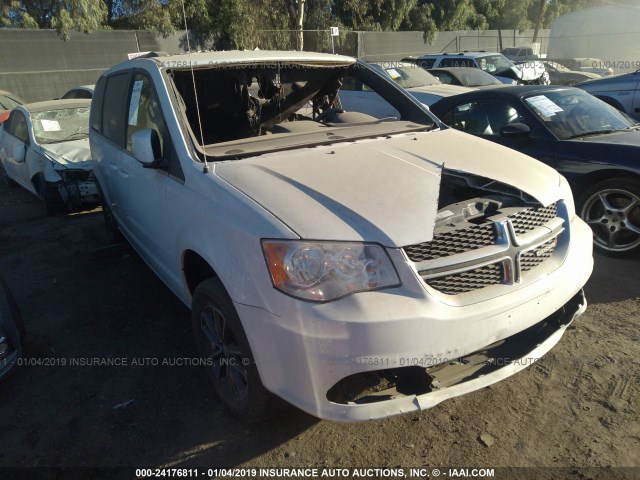 2C4RDGCGXHR807656 - 2017 DODGE GRAND CARAVAN SXT WHITE photo 1