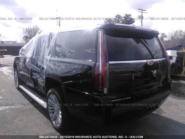 1GYS4KKJ9HR224240 - 2017 CADILLAC ESCALADE ESV PLATINUM BLACK photo 3