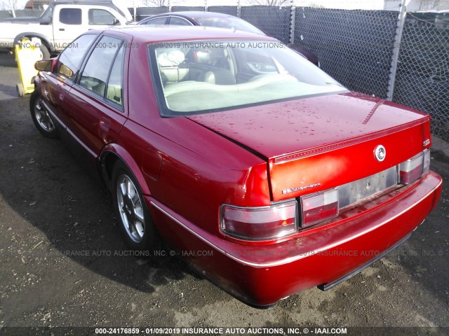 1G6KY5297VU840970 - 1997 CADILLAC SEVILLE STS RED photo 3