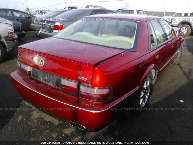 1G6KY5297VU840970 - 1997 CADILLAC SEVILLE STS RED photo 4