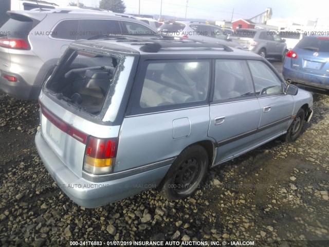 4S3BJ6336P7941565 - 1993 SUBARU LEGACY L Light Blue photo 4