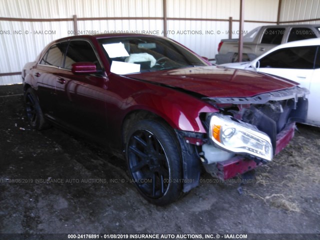 2C3CCAAG3EH372946 - 2014 CHRYSLER 300 RED photo 1