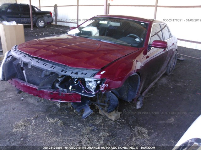 2C3CCAAG3EH372946 - 2014 CHRYSLER 300 RED photo 2