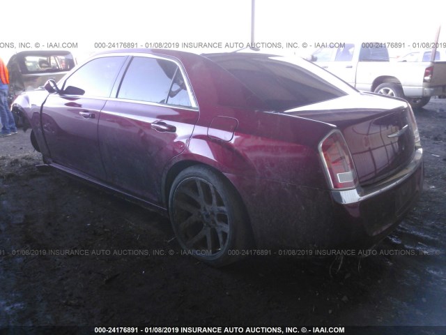 2C3CCAAG3EH372946 - 2014 CHRYSLER 300 RED photo 3