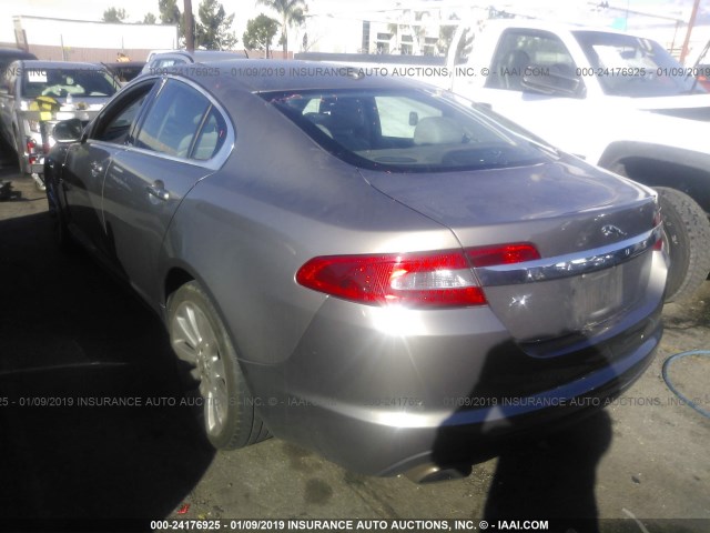 SAJWA05BX9HR10014 - 2009 JAGUAR XF LUXURY GRAY photo 3