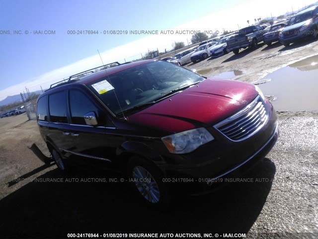 2C4RC1CG3CR411299 - 2012 CHRYSLER TOWN & COUNTRY TOURING L RED photo 1