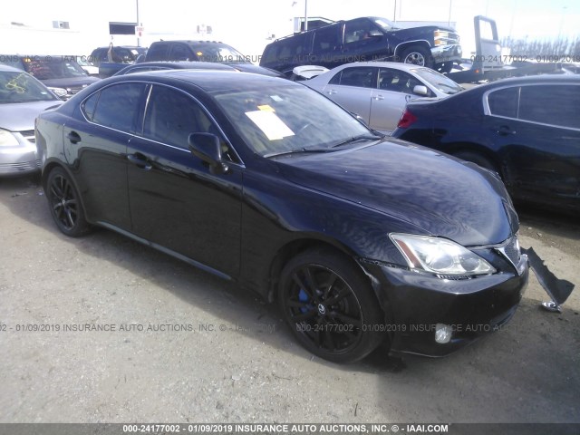 JTHBE262972010604 - 2007 LEXUS IS 350 BLACK photo 1